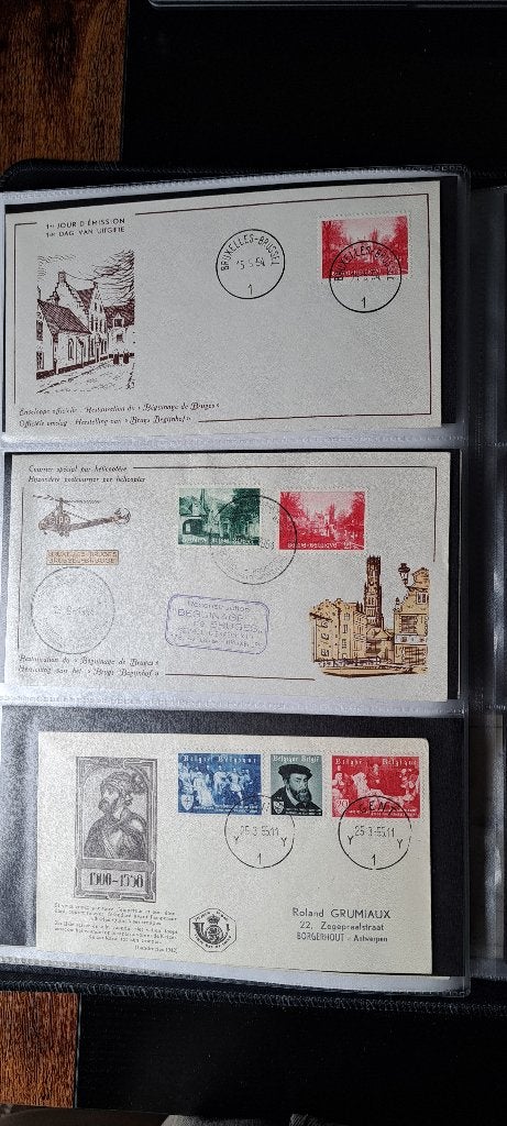 Magnifique collection Enveloppes Premier jour Belgique, Timbres & Monnaies, Enlèvement, Décrit