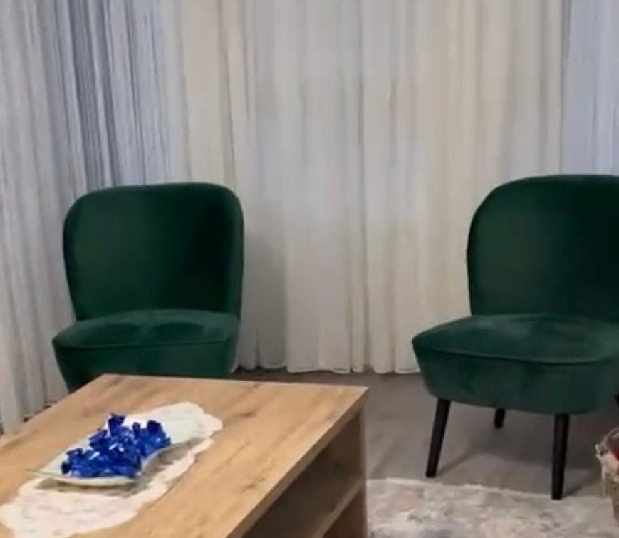 2 donkergroene fauteuils, Ophalen