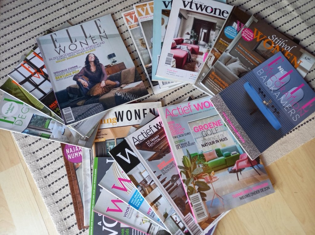 Interieur en design - tijdschriften, Livres, Maison & Jardinage, Enlèvement, Utilisé, Intérieur et Design