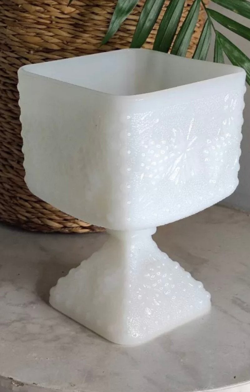 Coupe carrée en verre de lait, Enlèvement, Comme neuf, Carré, Intérieur