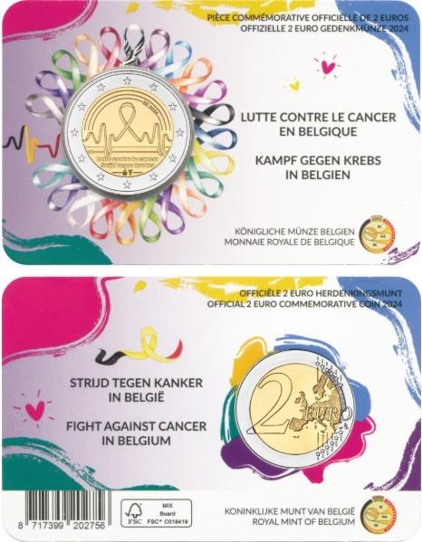 CC 2 euro België 2024 Kankerbestrijding Frans, Ophalen of Verzenden, België, 2 euro