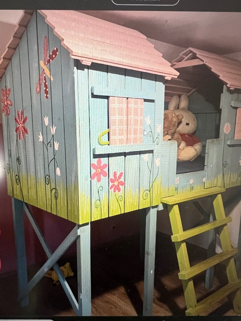 hoogslaper in prinsessen thema, Enlèvement, Utilisé, Lit mezzanine