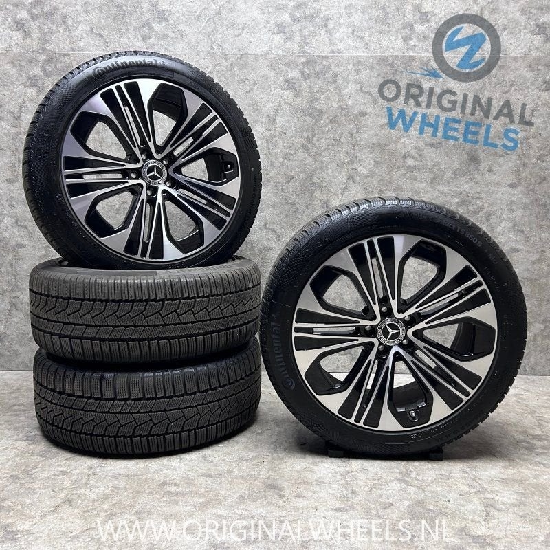 19 inch originele velgen + winterbanden Mercedes E klasse W2, Autos : Pièces & Accessoires, Pneus et Jantes, -, 19 pouces, Utilisé