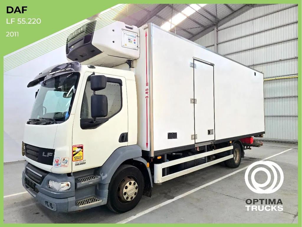DAF LF 55.220 EURO 5 / CARRIER / MULTITEMPERATUUR / DHOLLAND, Auto's, Automaat, Euro 5, Achterwielaandrijving, Wit