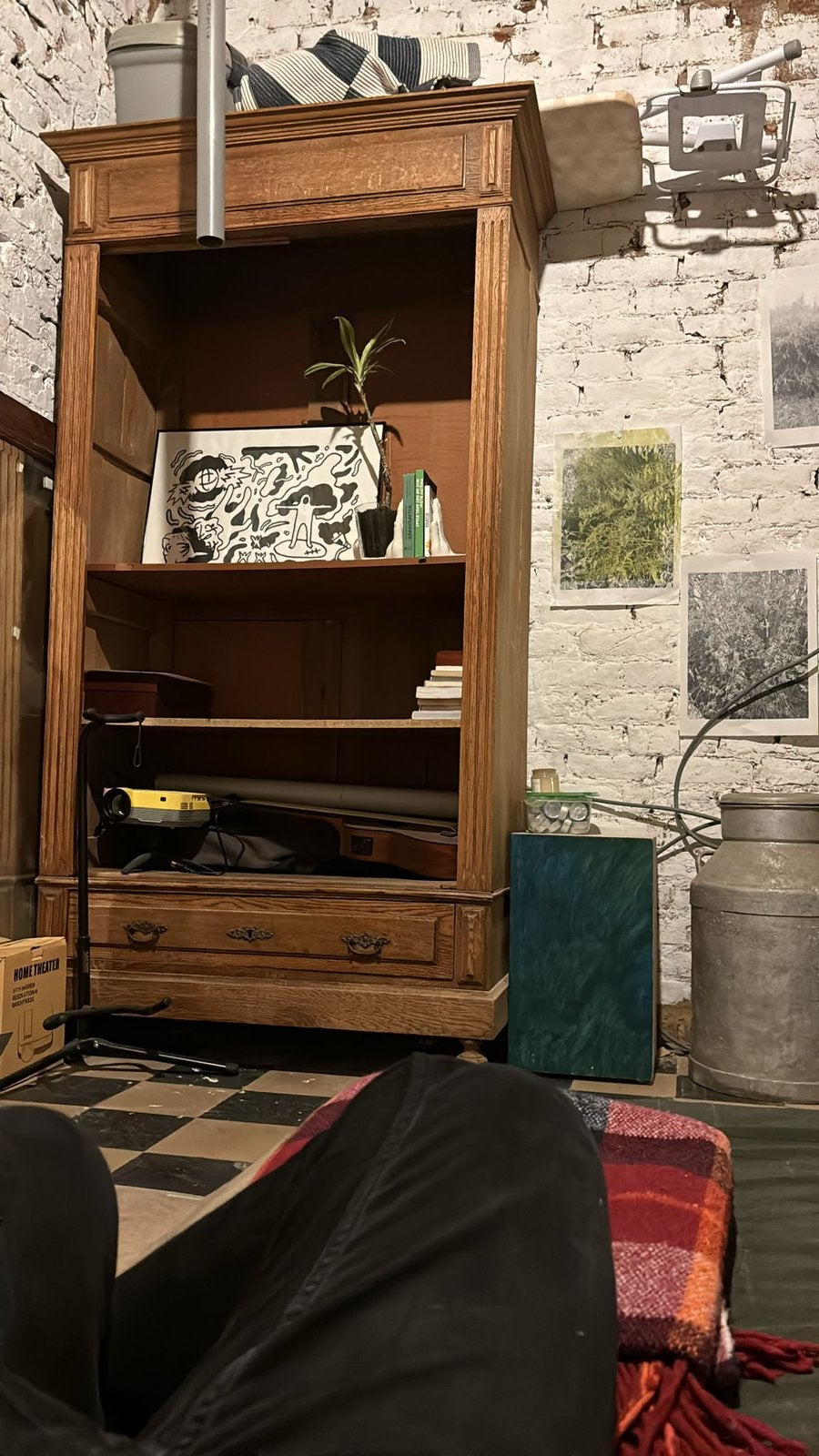 Gratis kast (met spiegeldeur), Antiek en Kunst, Ophalen