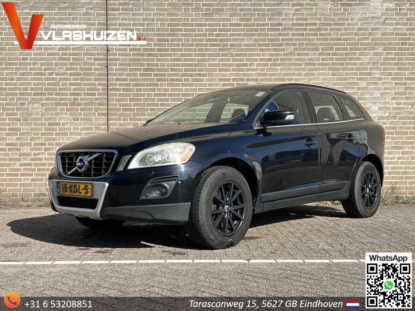 Volvo XC60 2.4D Momentum Automaat | Cruise | Climate | Leder, Automaat, Parkeersensor, Zwart, Zwart