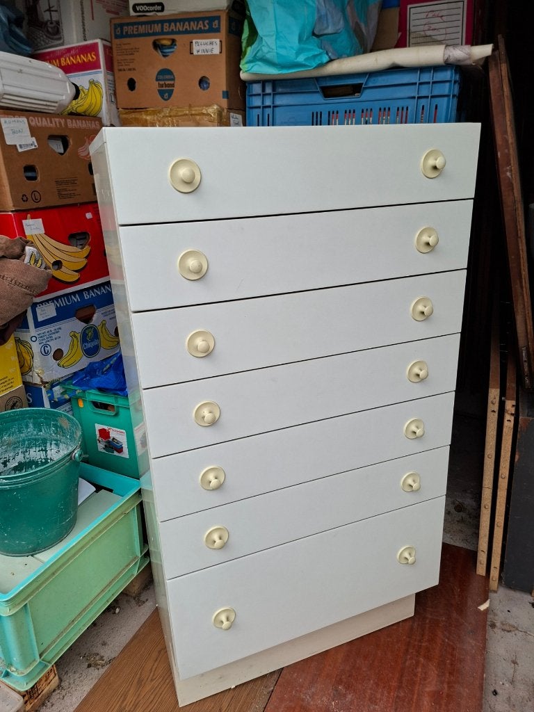 Commode 7 tiroirs Interlubke, design Allemand, 105 cm ou plus, Enlèvement, Utilisé, Moins de 75 cm