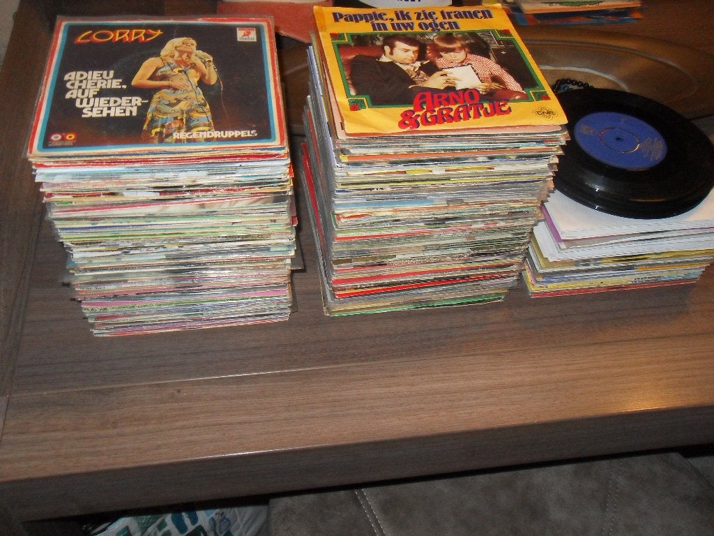 Lot Nederlandstalige singles, Cd's en Dvd's, Vinyl | Nederlandstalig, Ophalen of Verzenden, Gebruikt, 7 inch, Levenslied of Smartlap