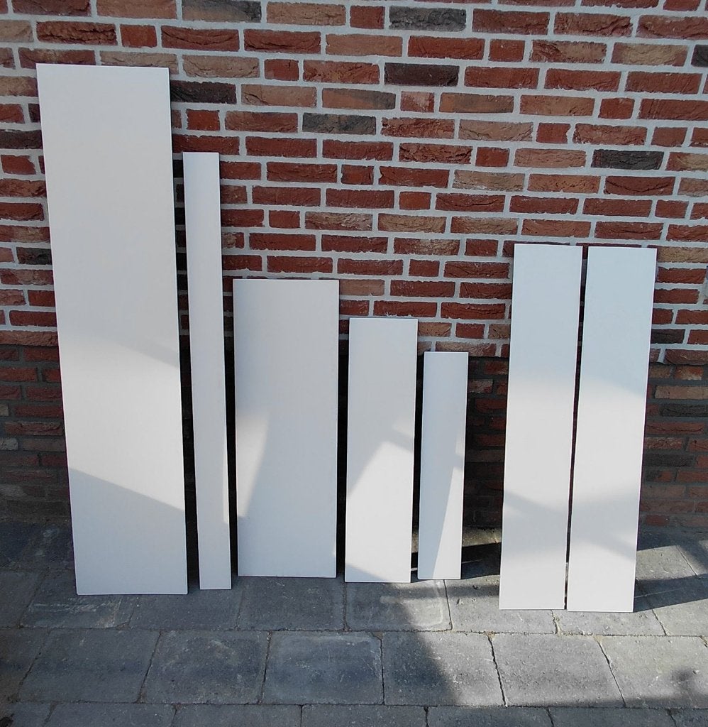 Nieuwe HPL-reststukken – Crèmewit RAL 9001 – 6 mm dik, Doe-het-zelf en Bouw, Ophalen, Nieuw, HPL, Minder dan 20 mm