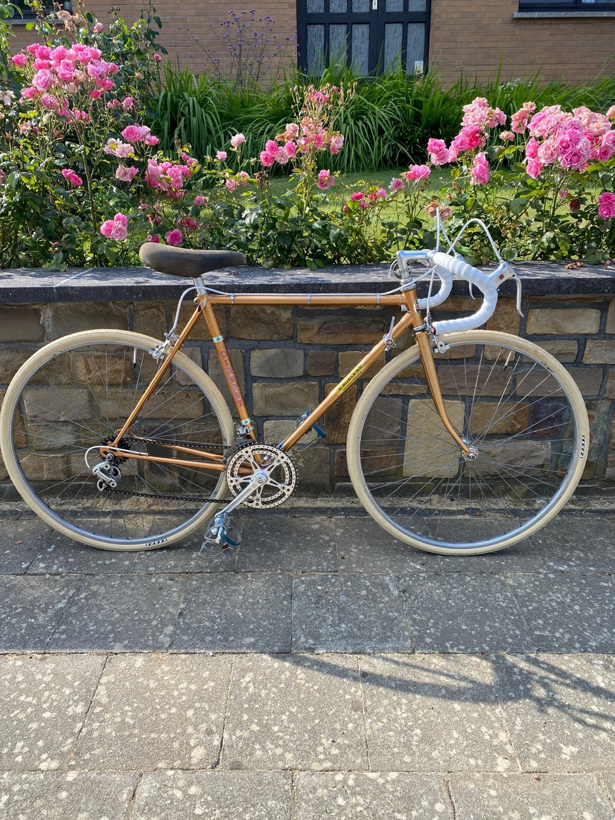 Retro stalen koersfiets, Ophalen