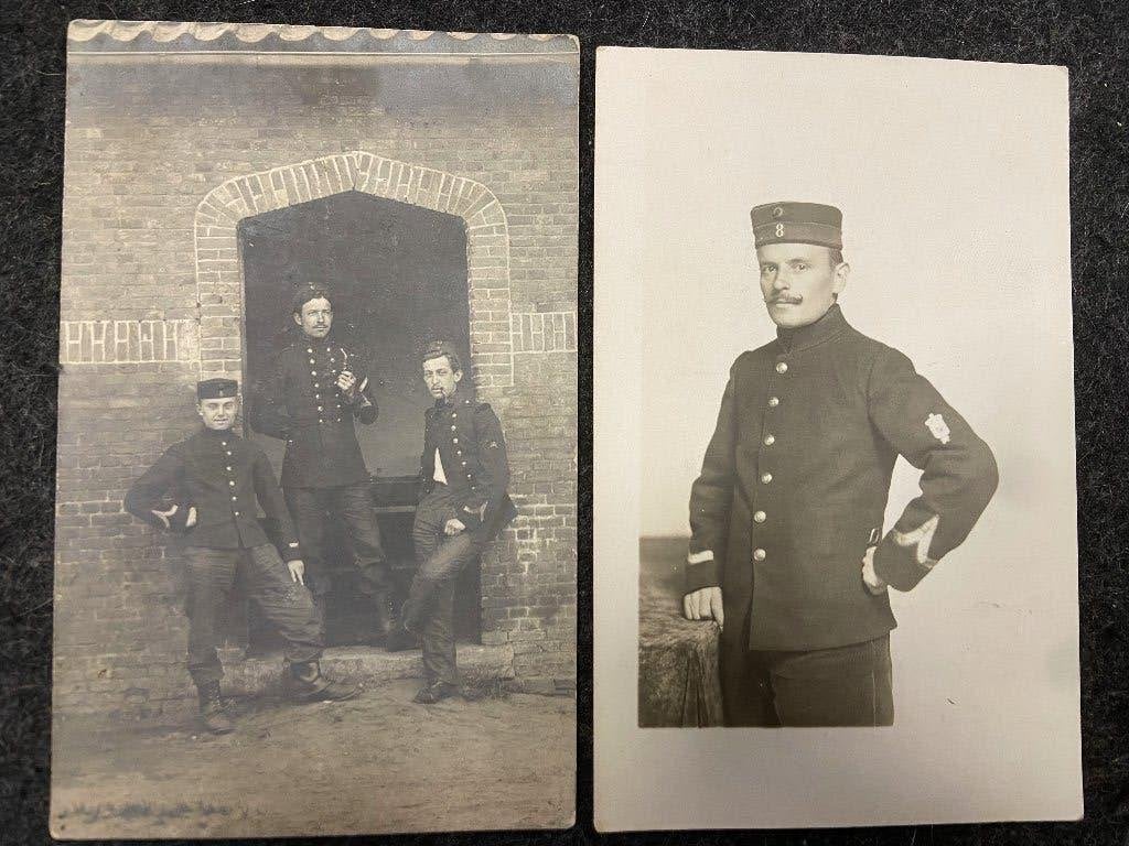 Photos cartes originales 8e regiment de ligne ABBL WW1, Envoi, Armée de terre, Photo ou Poster