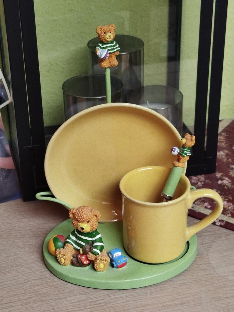 Assiette mug petite cuillère Ourson, Enlèvement ou Envoi