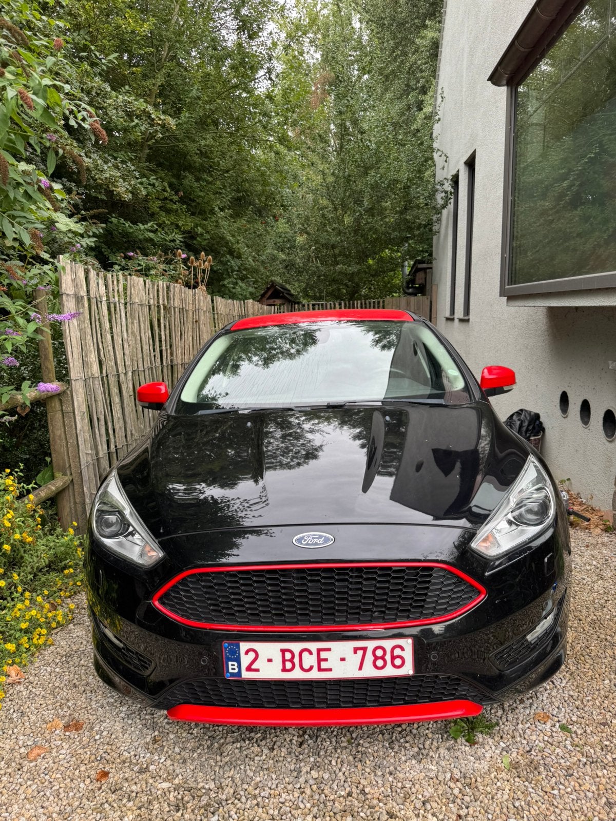 Ford Focus red and black edition, Auto's, Dealer onderhouden, Stof, Zwart, Spraakbediening