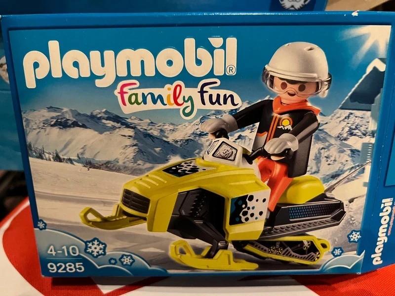 Playmobil sneeuwscooter 9285, Ophalen of Verzenden, Zo goed als nieuw