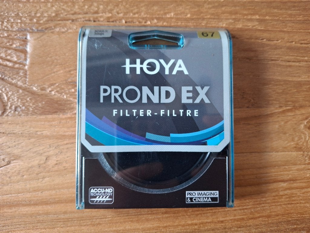 Hoya 67mm PROND EX ND8(0.9) ND-filter, TV, Hi-fi & Vidéo, Photo | Filtres, 60 à 70 mm, Enlèvement ou Envoi, Comme neuf, Filtre ND