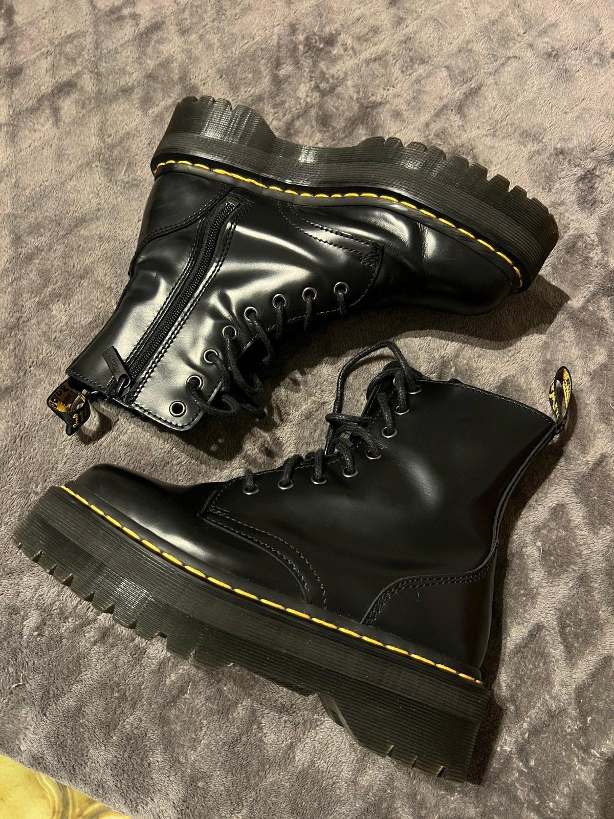 Dr. Martens platform boots 38, Hoge laarzen, Zwart, Ophalen of Verzenden, Zo goed als nieuw