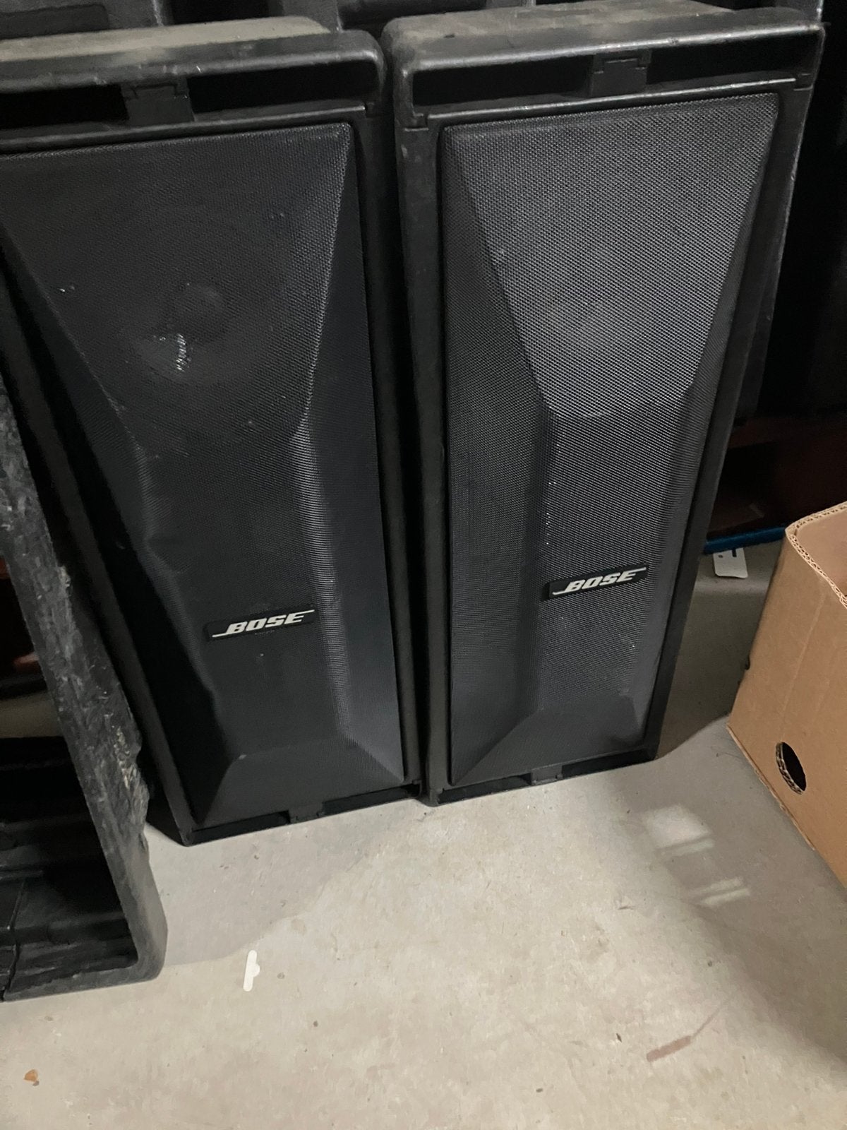 Bose 402 set incl adapters 250 euro, Utilisé, 120 watts ou plus, Envoi, Haut-parleurs Frontaux, Arrière ou Stéréo