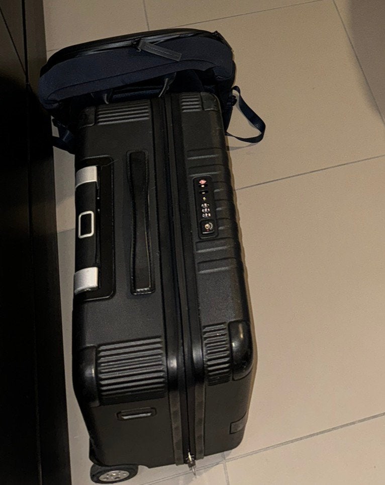Mont Blanc Kleine handbagage/ flight bag, Handtassen en Accessoires, Ophalen, Gebruikt, Hard kunststof, 45 tot 55 cm