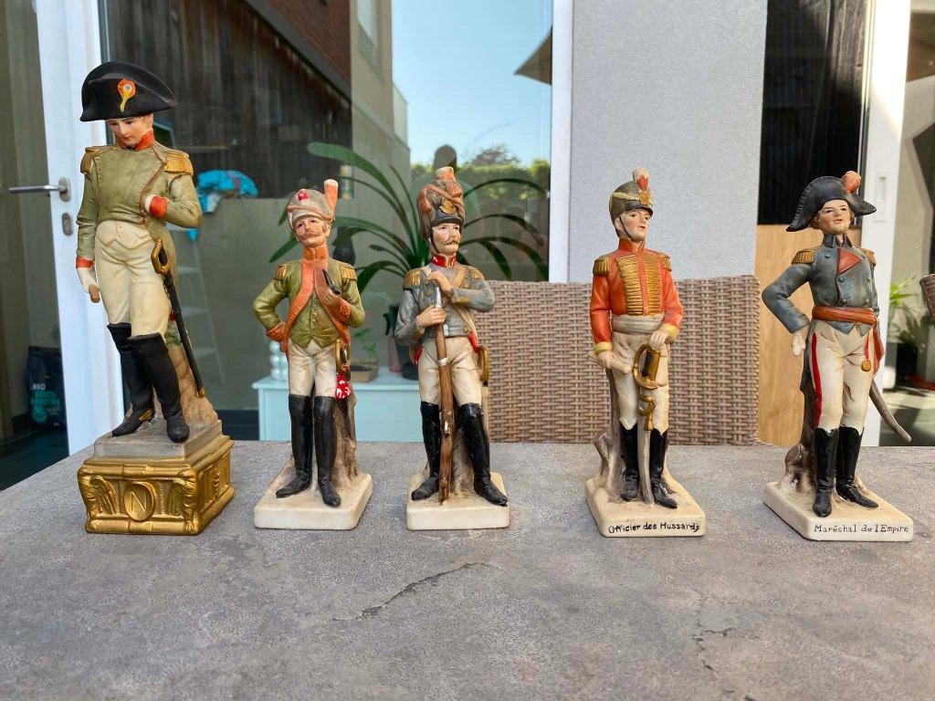 Vintage Napoleontische beelden - set van 5, Verzamelen, Ophalen, Zo goed als nieuw