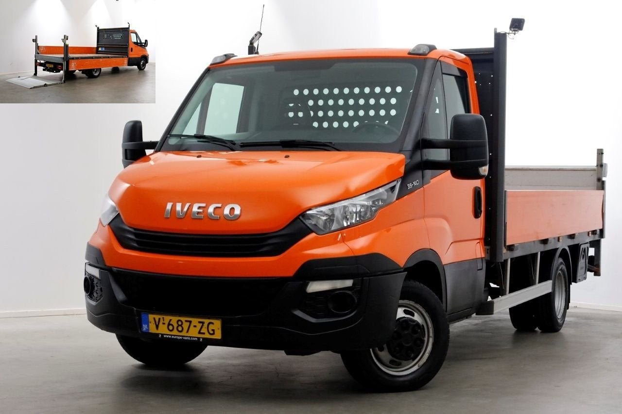 Iveco Daily 35C14 136pk E6 Open Laadbak met laadklep en trek, Overige kleuren, Iveco, Bedrijf, Electronic Stability Program (ESP)