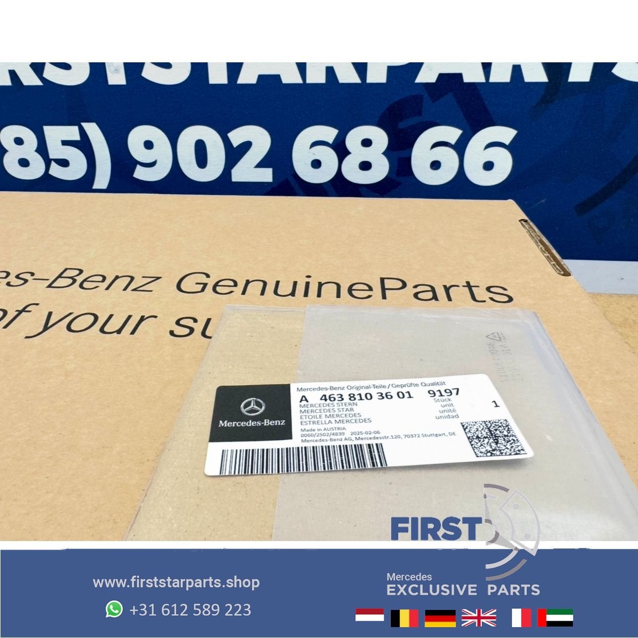 W463 STER Kofferbak LOGO achterklep G KLASSE G63 G63s EMBLEE, Utilisé, -, -, Enlèvement ou Envoi