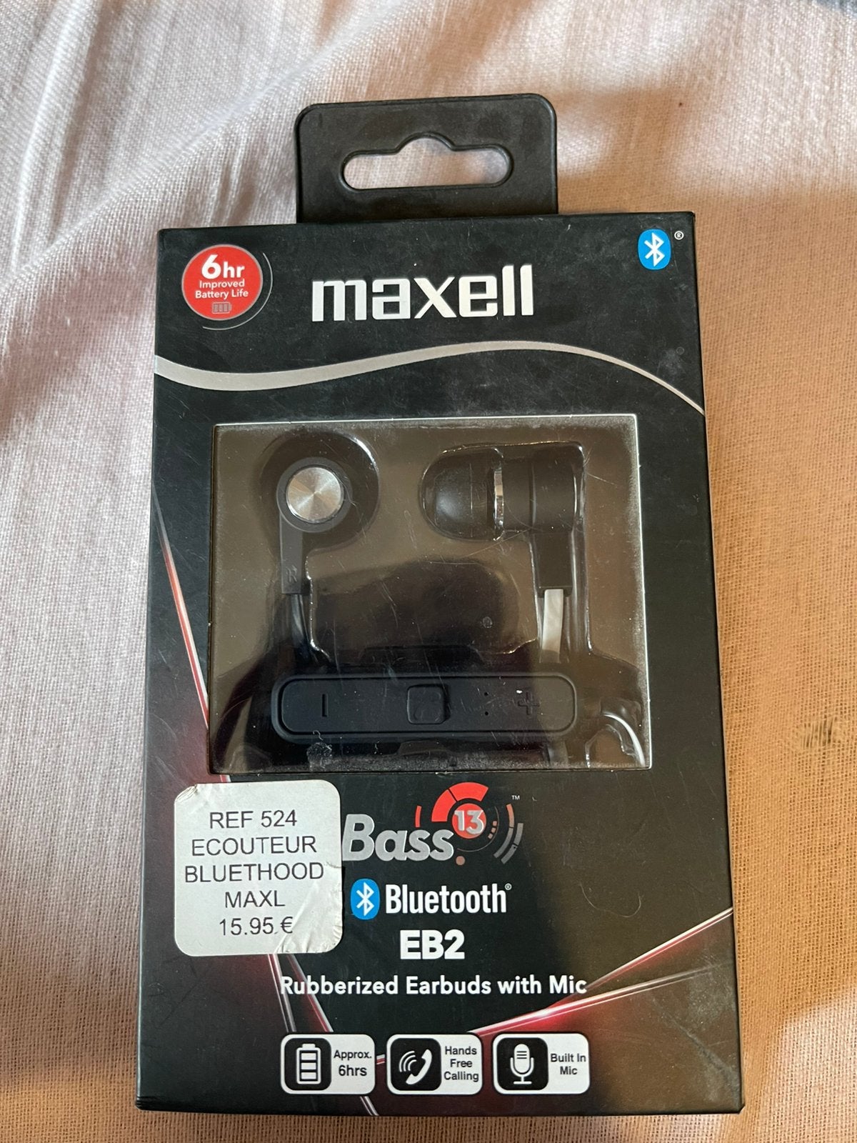 Ecouteurs bluetooth avec micro, Enlèvement, Comme neuf