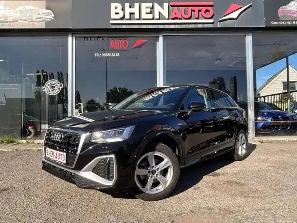 Audi Q2 35 TFSI S line S tronic/NAVI/CUIR/GARANTIE 12MOIS, Auto's, Audi, Automaat, 4 cilinders, Zwart, Leder