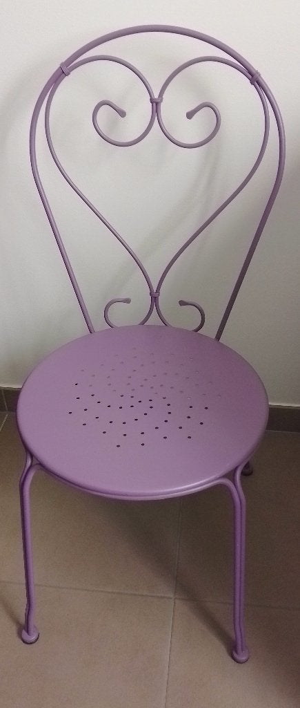 Chaise de terrasse en fer forgé, Enlèvement, Comme neuf, Métal