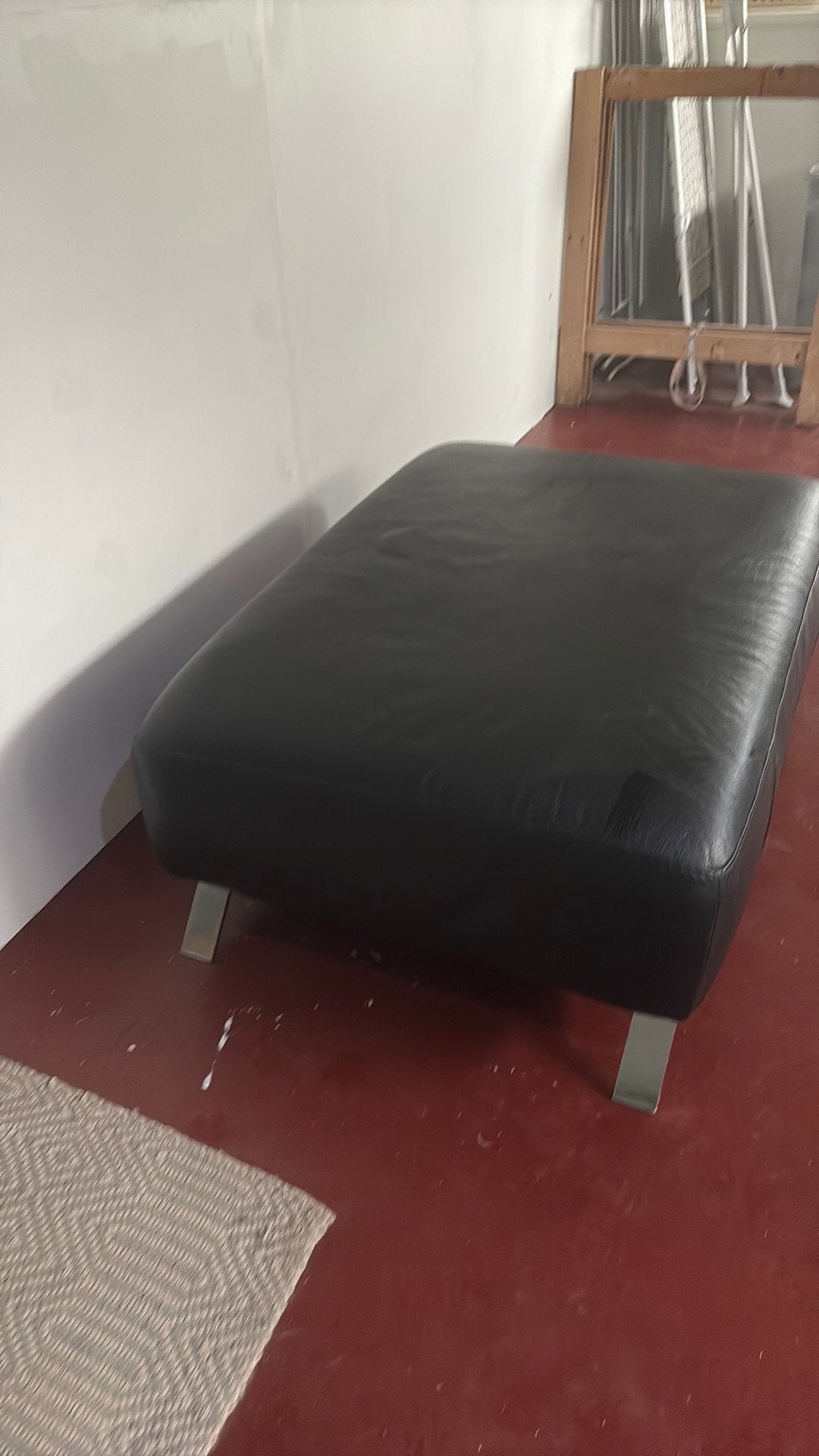 Ottoman Natuzzi, Huis en Inrichting, Ophalen, Gebruikt, Leer