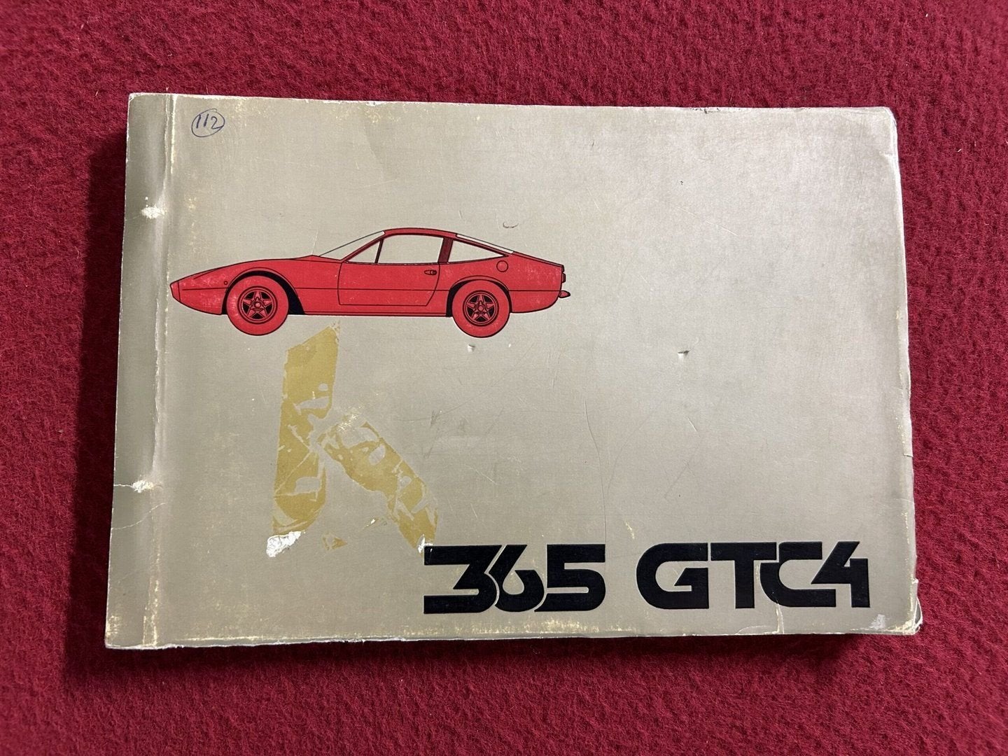 Ferrari 365 GTC/4 onderdelencatalogus, Ophalen of Verzenden