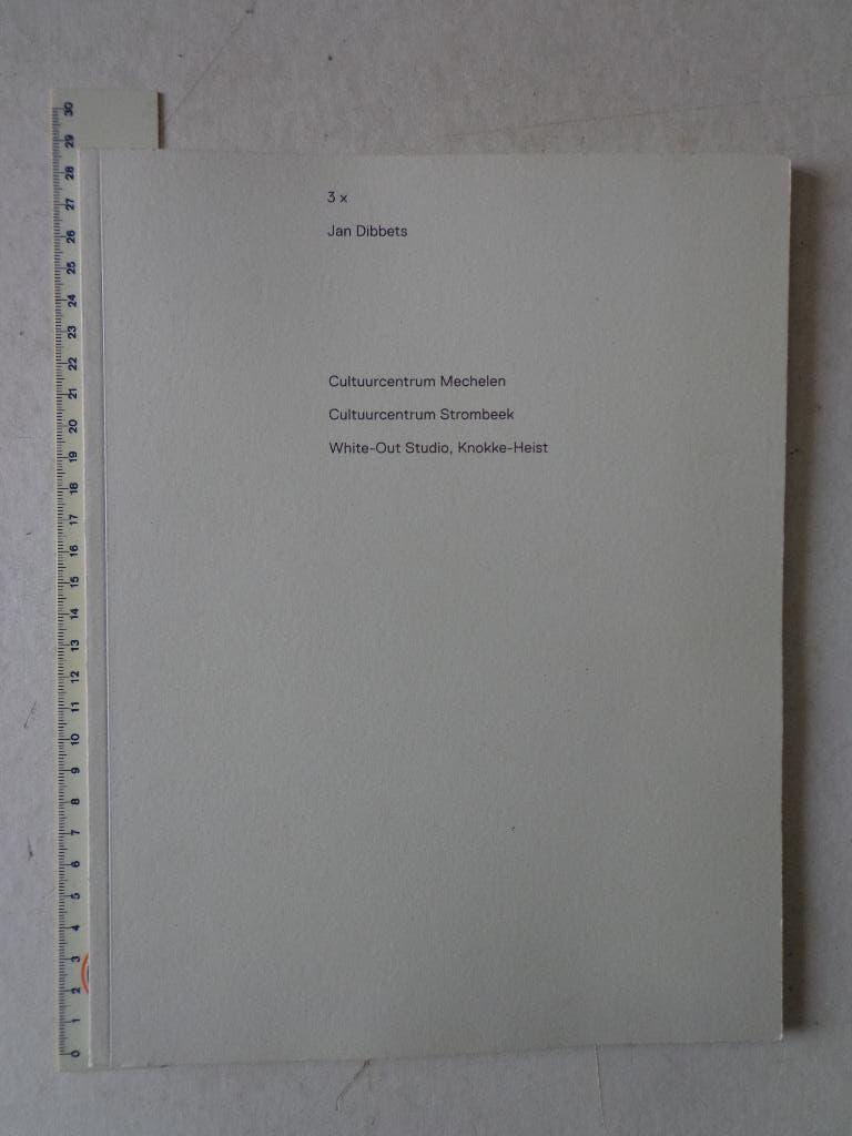 kunstboek "3 x Jan Dibbets" 2011 Mechelen, Strombeek, Knokke, Verzenden, Zo goed als nieuw, Schilder- en Tekenkunst