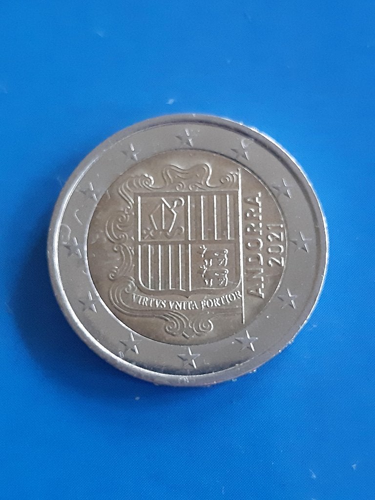 2021 Andorre 2 euros, rare, Timbres & Monnaies, Monnaies | Europe | Monnaies euro, Envoi, Autres pays, 2 euros, Monnaie en vrac