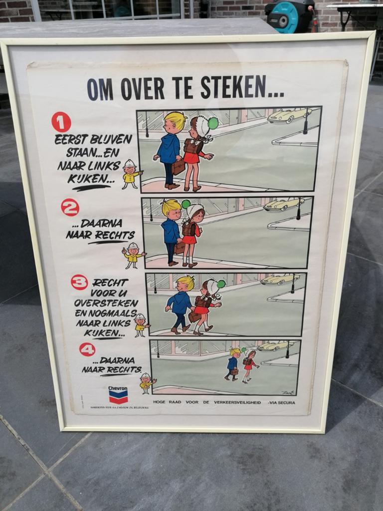 Oude Chevron affiche, Ophalen of Verzenden