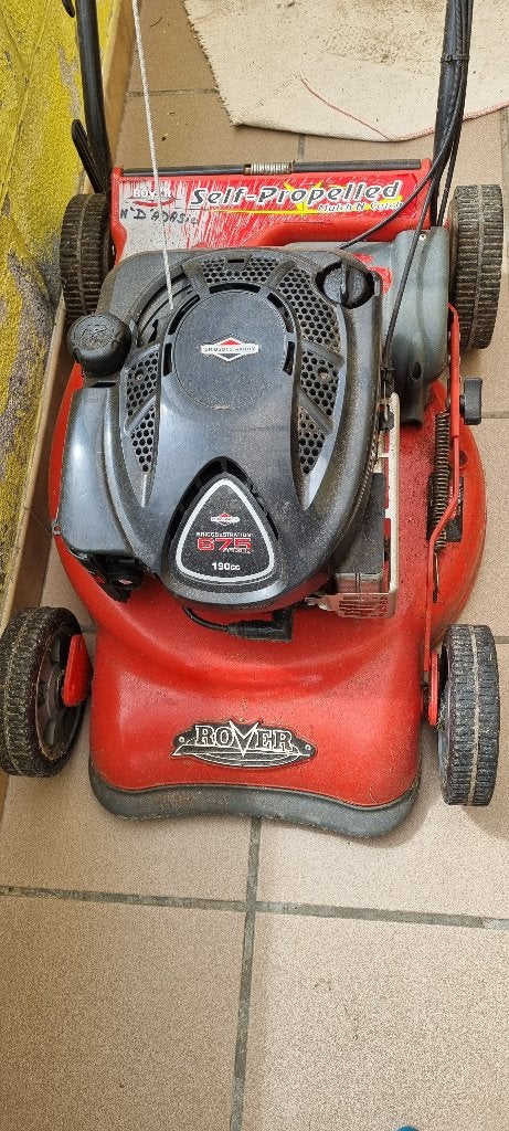 Tondeuse rover 190cc, Jardin & Terrasse, Tondeuses autoportées, Enlèvement, Utilisé, Fonction de mulching, Moins de 90 cm