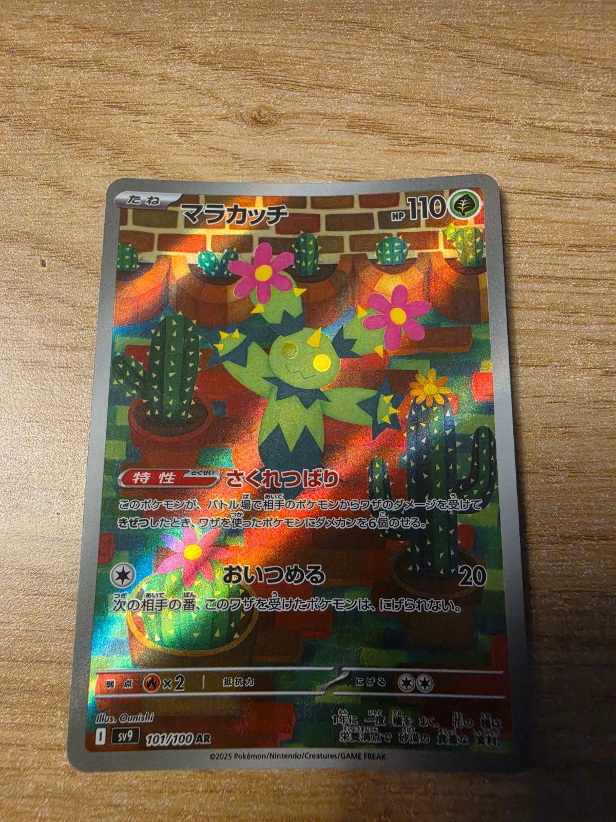 Maractus art rare 101/100, Enlèvement