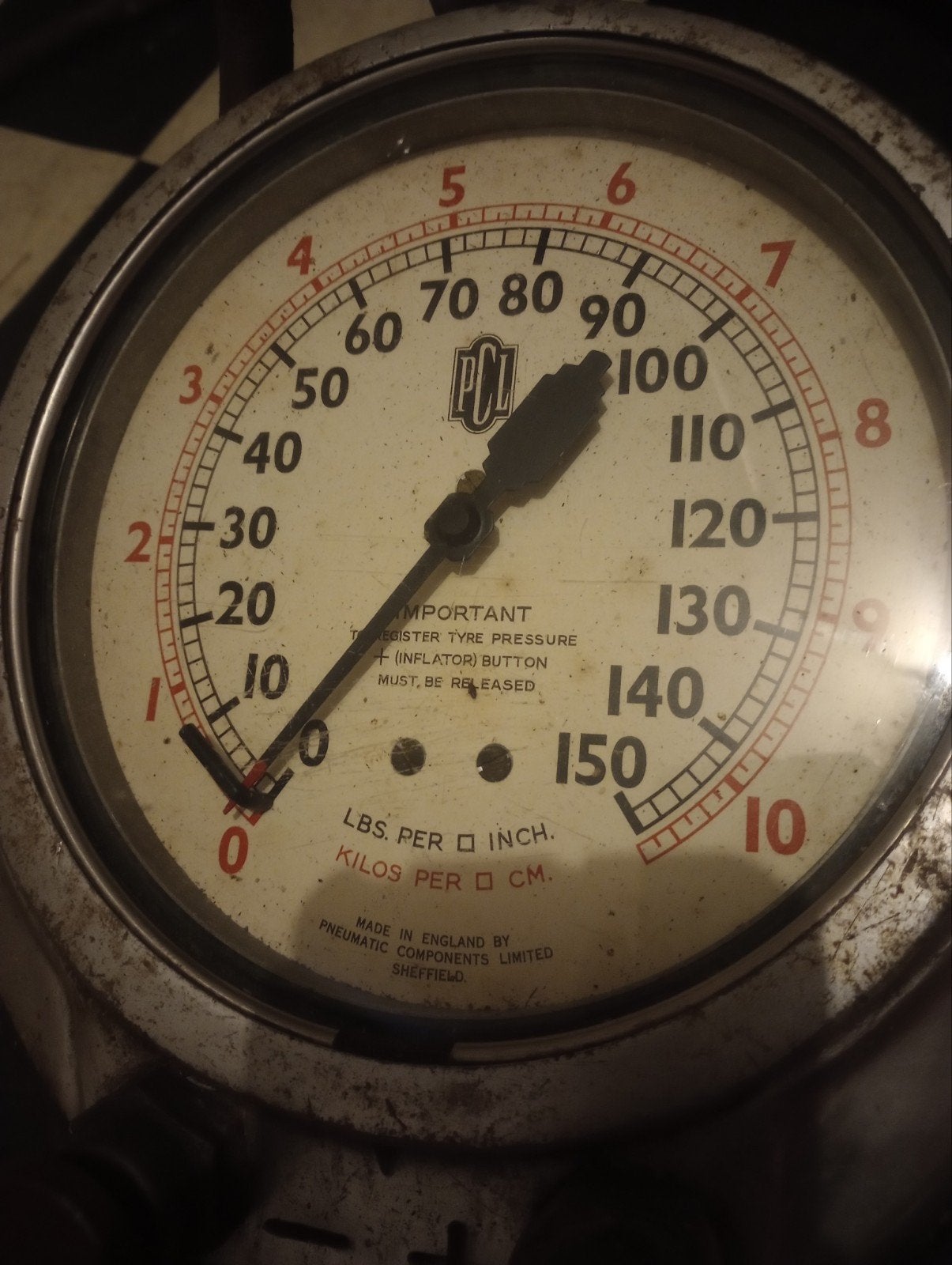 Vintage bandenblazer inflator, Ophalen