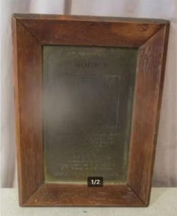 Tableau de texte en cuivre antique - Mère - 30x22, Maison & Meubles, Panneau de texte, Enlèvement ou Envoi, Comme neuf