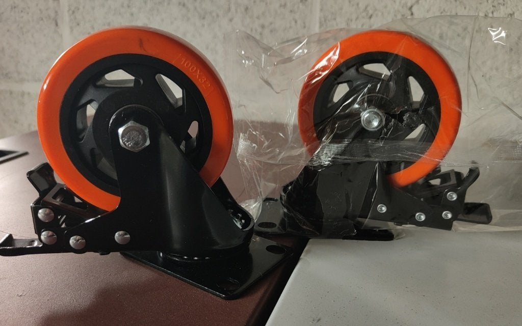 SET VAN 4 NIEUWE ZWENKWIELEN – 315 kg, Doe-het-zelf en Bouw, Zwenkwielen, Nieuw, Ophalen of Verzenden