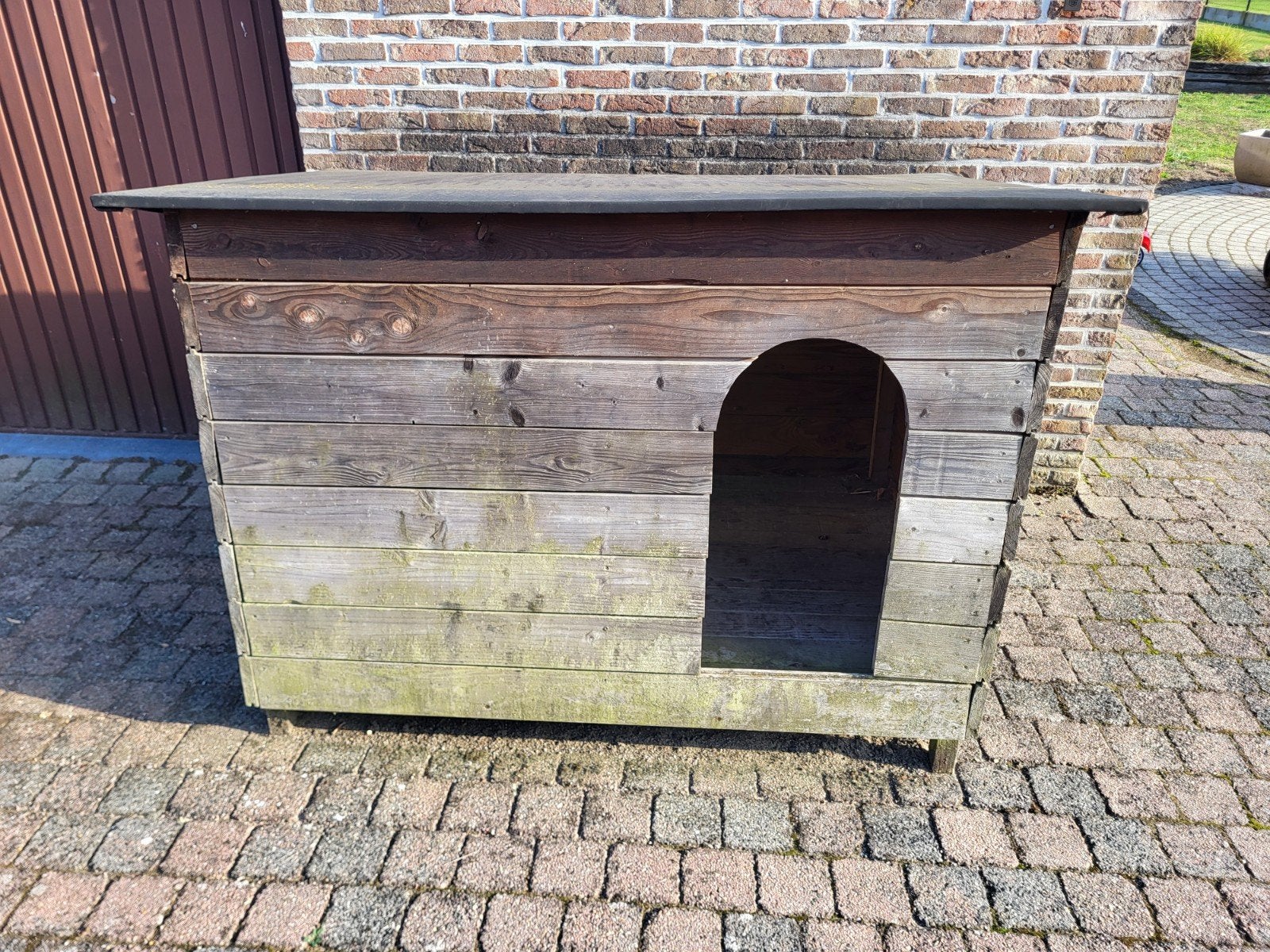 hondenhok met tussenwand l145 h 120 d110, Comme neuf, Enlèvement, Niche à chien, 100 cm ou plus