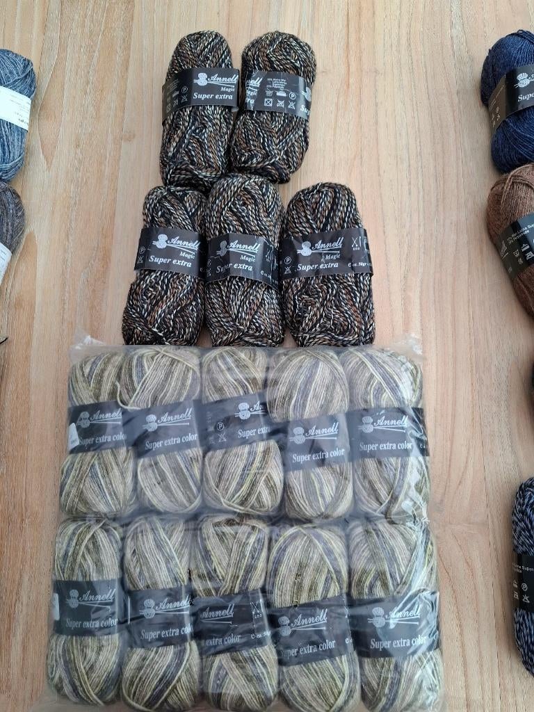 sokkenwol 4 draad  bolletjes 50 gram, Ophalen of Verzenden, Nieuw