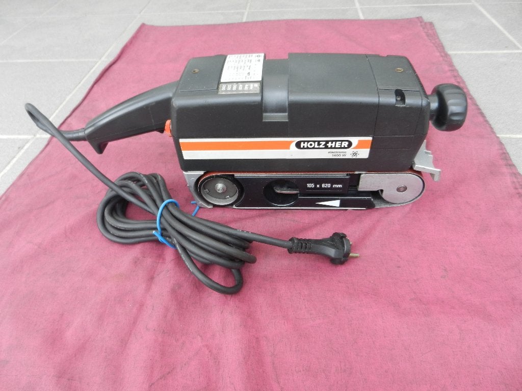 Holzher 2423 Bandschuurmachine, Bricolage & Construction, Outillage | Ponceuses, Enlèvement, Comme neuf, 1200 watts ou plus, Ponceuse à bande