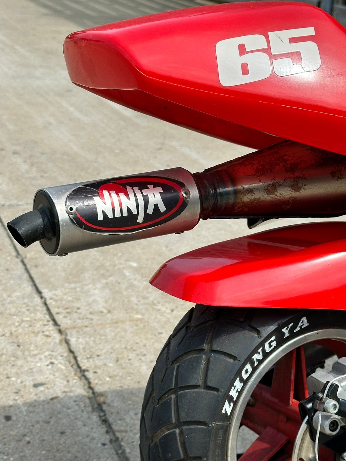 Ninja uitlaat pocket bike, Vélos & Vélomoteurs, Enlèvement