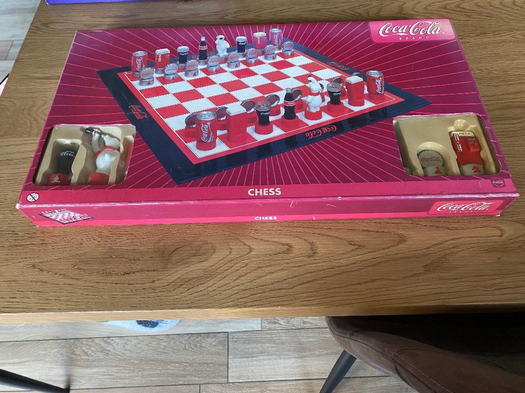 Schaakbord Coca Cola - Collector’s item, Ophalen of Verzenden, Nieuw, Schaken