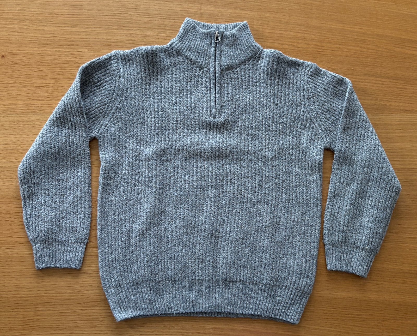Pull gris à col camionneur - 12 ans - 9€, Enlèvement ou Envoi, Comme neuf, Garçon