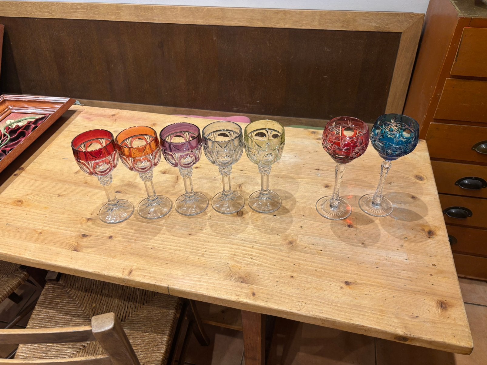 Verre à vin en cristal, Antiquités & Art, Enlèvement