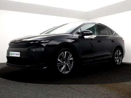Skoda  NEW Enyaq CoupÃ© 85 Corporate 82kWh 285PK *DEMO*, Auto's, Automaat, Alarm, Zwart, https://public.car-pass.be/vhr/40d0fa0d-2c62-4ff8-b40c-529bc3fdf30f