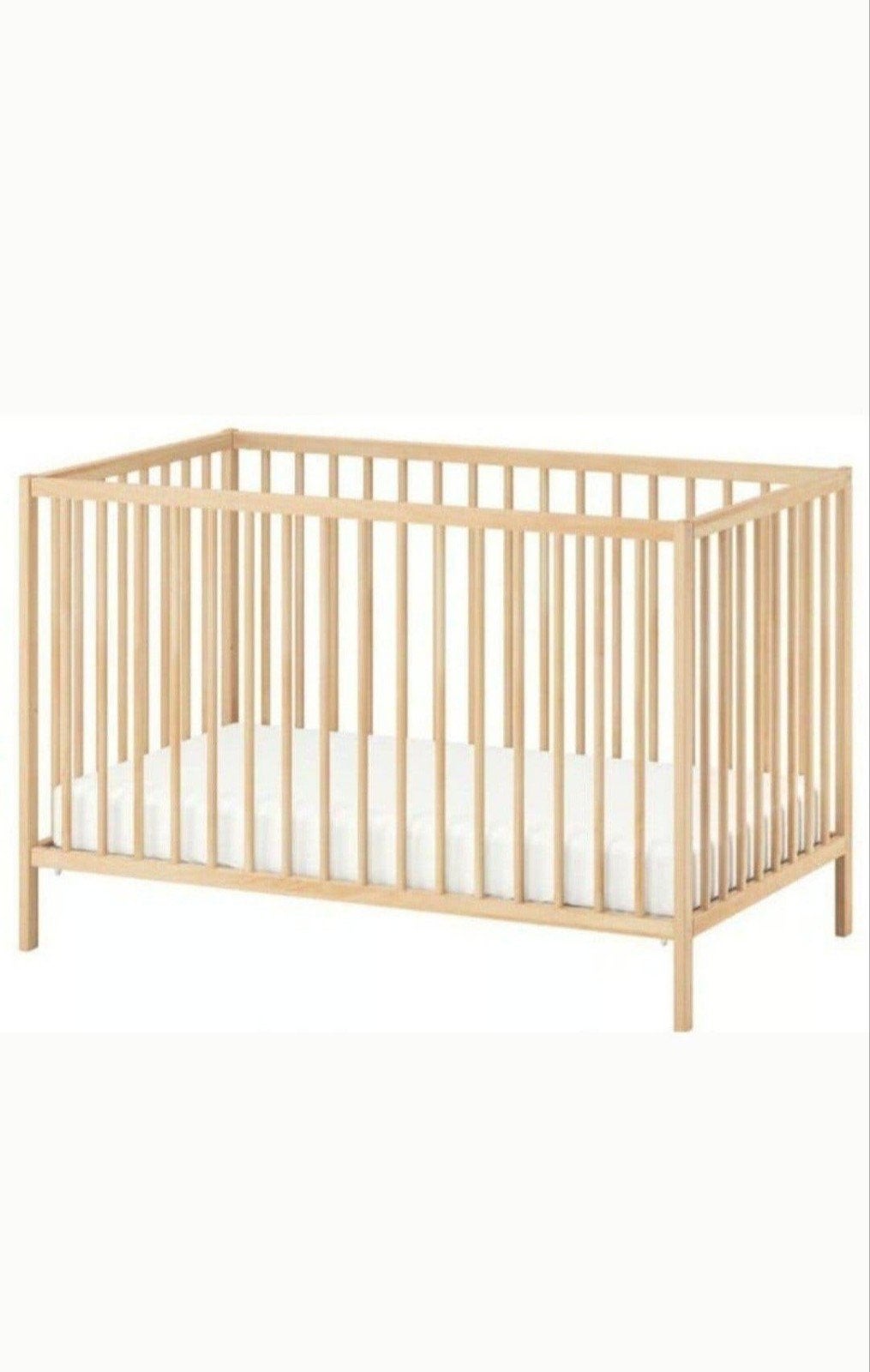 Ensemble Lit bébé en hêtre de chez ikea et matelas, Enfants & Bébés, Enlèvement, Matelas