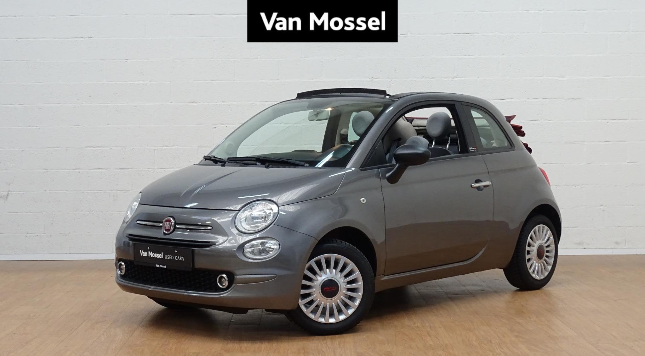 Fiat 500C 1.2 8v 69hp Lounge, Autos : Divers, Argent ou Gris, Cabriolet, Boîte manuelle, Fiat