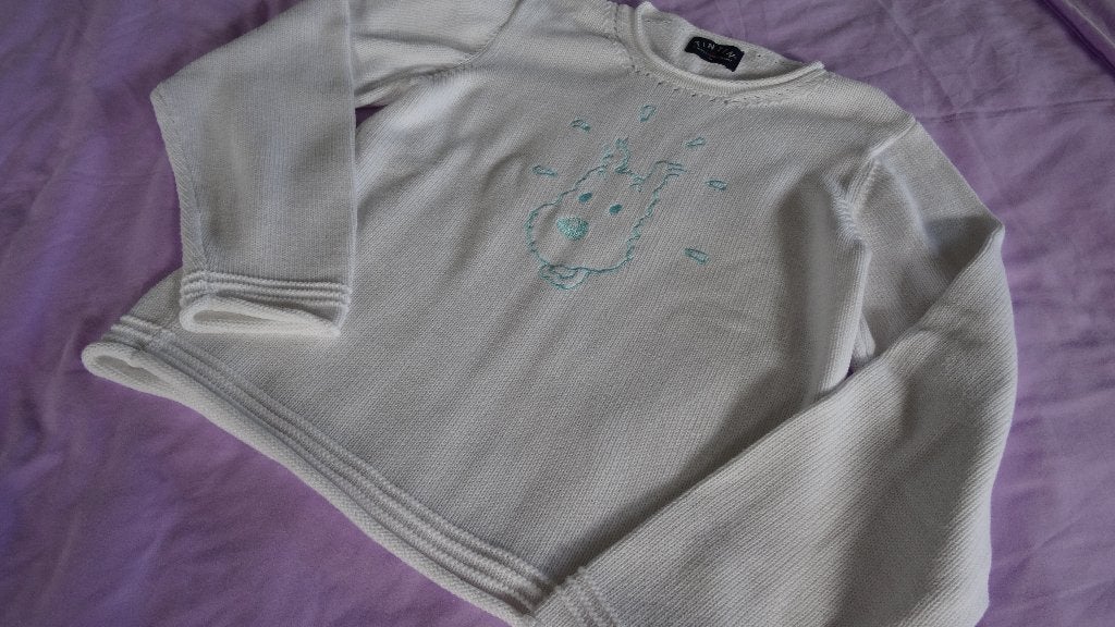 PULLOVER "TINTIN" MAAT 16 (SMALL), Wit, Ophalen of Verzenden, Zo goed als nieuw, Tintin