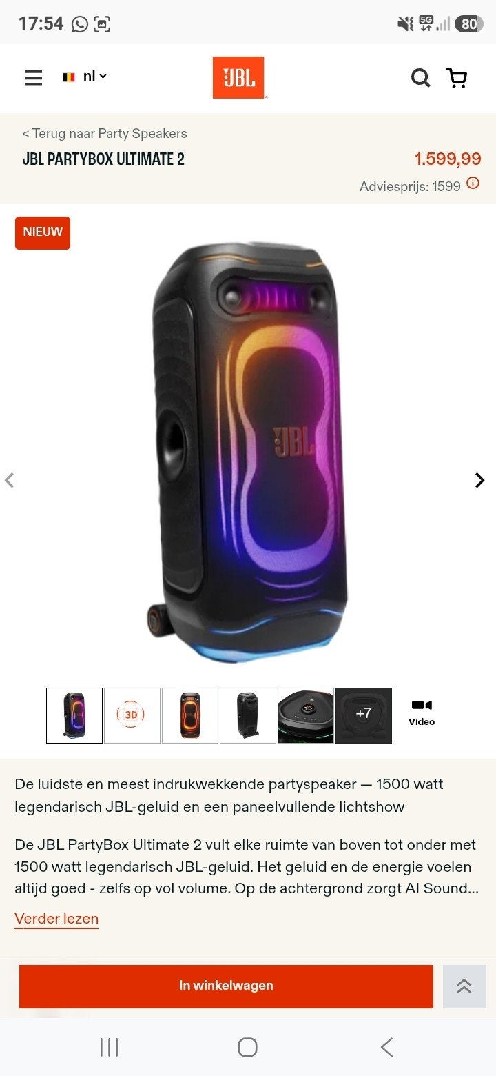 JBL Ultimate 2, Enlèvement, Neuf